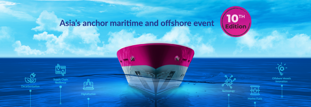 sea asia anchor maritime and offshore event banner